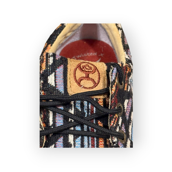 Twisted X Boys Hooey Loper Sneakers 2 Multi-color Gum Soles Western Aztec Sz 2M - Picture 4 of 9